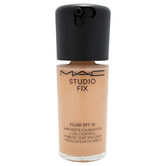 Studio Fix Fluid SPF 15 24Hr Matte Foundation Plus Oil Control - NC37 by MAC for Women - 1 oz Foundation