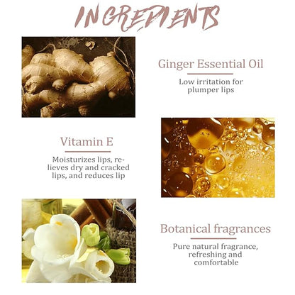 3 Color Scrub Oil Hydrating Tinted Plump Gloss Transparent Toot, Shine Glow Oil, Nourishing Repairing Lightening Lip Lines Care- 04
