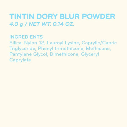 COLORGRAM Tintin Dory Blur Powder 0.14oz | Long-Lasting Pore-Perfecting Facial Setting Powder | Oil-Control Compact Powder for Smooth Matte Finish | Lightweight Silky Formula for Flawless Skin