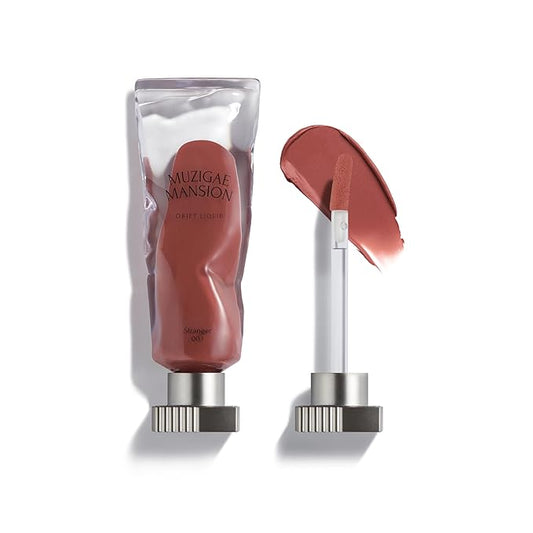 Objet Lip Stain (Unique Paint Tube Design) – Velvet Matte Tint, Long-Lasting Waterproof Lipstick, Hydrating Korean Makeup, Red & Rose Gloss, K-Beauty Tinted Lipstain (03 STRANGER)