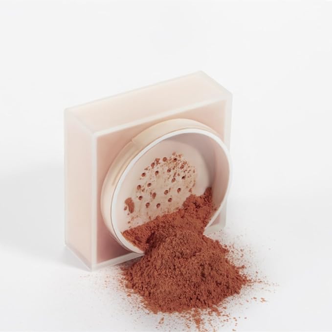 MAEPEOR Setting Powder 8 Colors Smooth and Lightweight Matte Face Powder for Brightening and Setting Makeup with Face Puff (1.76 oz, P08 Naturally Reddish)