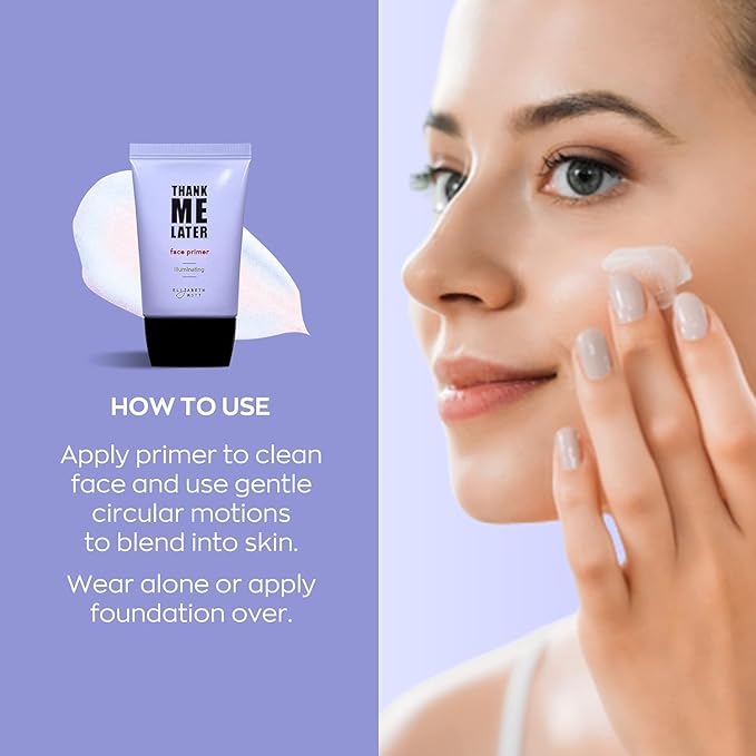 Elizabeth Mott Thank Me Later Radiant Illuminating Face Primer (30g) & Elizabeth Mott Hydrating Face Serum (100ml)