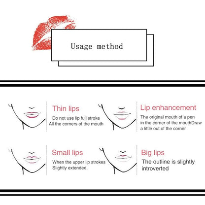 12Pcs Lot Set 12 Colors Professional Lip Liner Set, Matte Lip Liner Pencil, Smooth Lip Makeup Cosmetic Pen Set