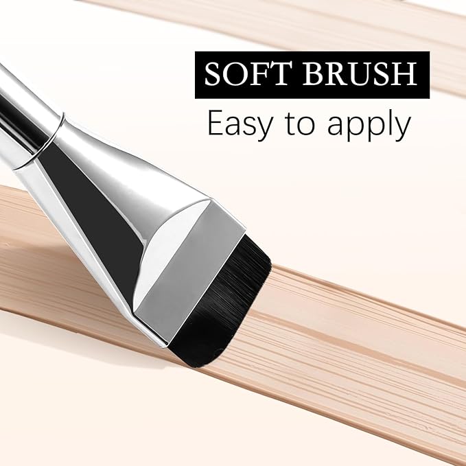 Boobeen Matte Liquid Foundation for Women, Long Lasting Full Coverage Foundation Makeup, Face Natural Finish with Makeup Brush