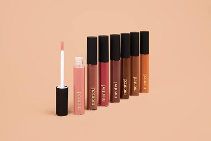 Mented Cosmetics Lip Gloss for Women Tinted Lip Balm Stain, Long Lasting Buildable Moisturizing Lipgloss Lipstick Topper, Made in USA, Cruelty Free Vegan Makeup, Baby Brown