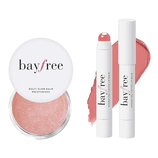 Cream Blush for Cheeks Radiant Finish, Hydrating, Creamy, Lightweight & Blendable Color, Vegan & Smooth Lip Color Balm, Hydrating Vitamin E