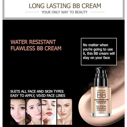 BIOAQUA Cream BB Super Wearing Lasting No Makeup Persistent Water Flawless Cream (TENDER PINK (BQY06))