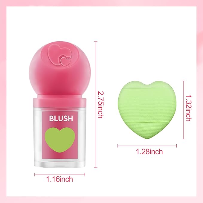 Erinde Liquid Blush for Cheeks, Soft Cream Blush Makeup, Natural-Looking Matte Finish, Lightweight, Long-Wearing, Vegan & Cruelty-Free, 01