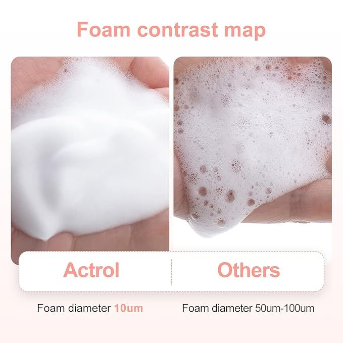 Eyelash Extension Cleanser 60ML Natural Lash Extension Shampoo Peach Professional Eyelid Foaming Cleanser Paraben & Sulfate Free Non-lrritating with Salon and Home Care