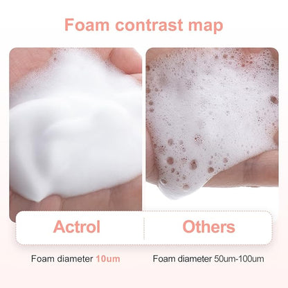 Eyelash Extension Cleanser 60ML Natural Lash Extension Shampoo Peach Professional Eyelid Foaming Cleanser Paraben & Sulfate Free Non-lrritating with Salon and Home Care