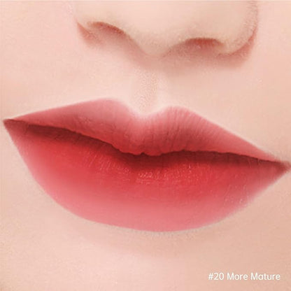 BBIA Last Velvet Lip Tint - Soft & Creamy Matte Finish Lip Stain, Blur Effect with Velvety Texture, Long-Lasting, High Pigment, Lightweight, Non-Drying, Korean Lip Makeup (20 MORE MATURE)