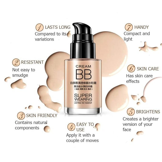 BIOAQUA Cream BB Super Wearing Lasting No Makeup Persistent Water Flawless Cream (TENDER PINK (BQY06))
