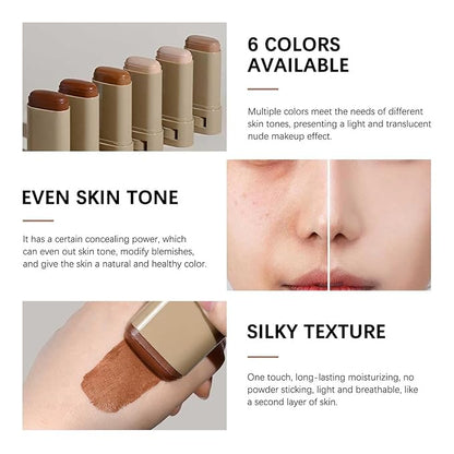 Beauty Balm Serum Boosted Skin Tint, Solid Tinted Serum Boosted Skin Tint Balm, Facial Color Correct, Radiant & Dewy Finish, Face Tinted Foundation, Contour Stick for Face Makeup (#03)