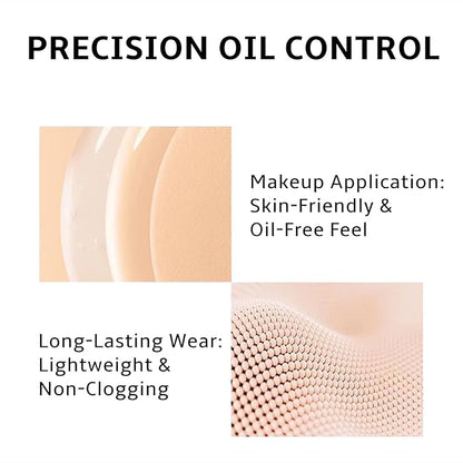 Air Cushion Foundation,Clear and Moisturizing Makeup Cushion Powder Foundation,Flawless Coverage,Long Lasting Matte Finish,Radiant Natural Base Makeup,#1 Ivory White.