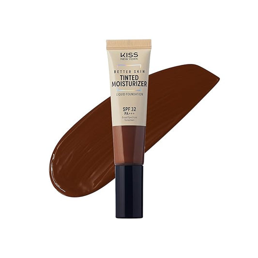 Tinted Moisturizer with SPF 32 PA+++ (Chestnut), 12 Hour Hydrating Sunscreen for Face, No White Cast, Natural Radiant Finish, Medium Coverage, With Hyaluronic Acid, Vitamin E, Peptide