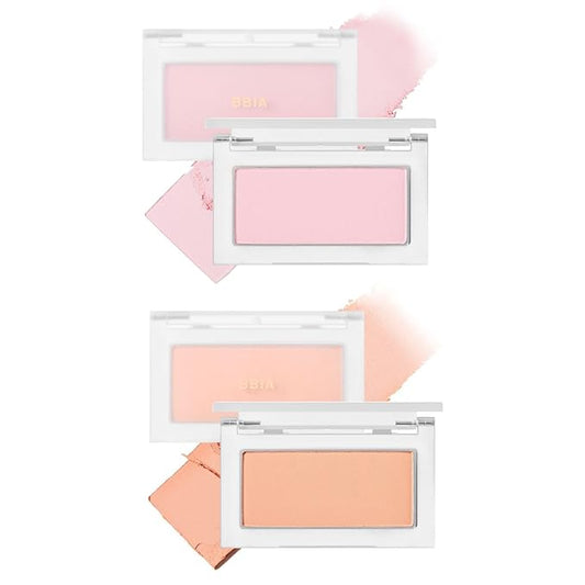 BBIA Ready To Wear Powder Cheek Blush #01 POWDER PINK + #03 POWDER APRICOT Bundle SET