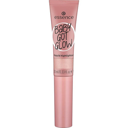 essence Baby GOT Glow Liquid Highlighter, No. 20, Purple, Defining, Express Result, Easy to Remove, Glossy, Vegan, Oil-Free, Paraben-Free, No Microplastic Particles, Pack of 10 ml
