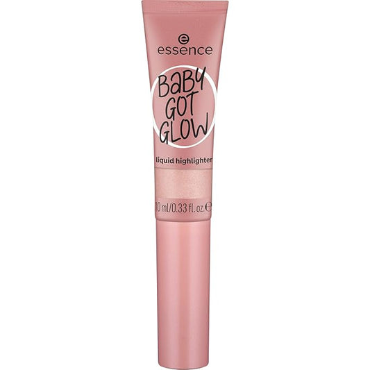 essence Baby GOT Glow Liquid Highlighter, No. 20, Purple, Defining, Express Result, Easy to Remove, Glossy, Vegan, Oil-Free, Paraben-Free, No Microplastic Particles, Pack of 10 ml