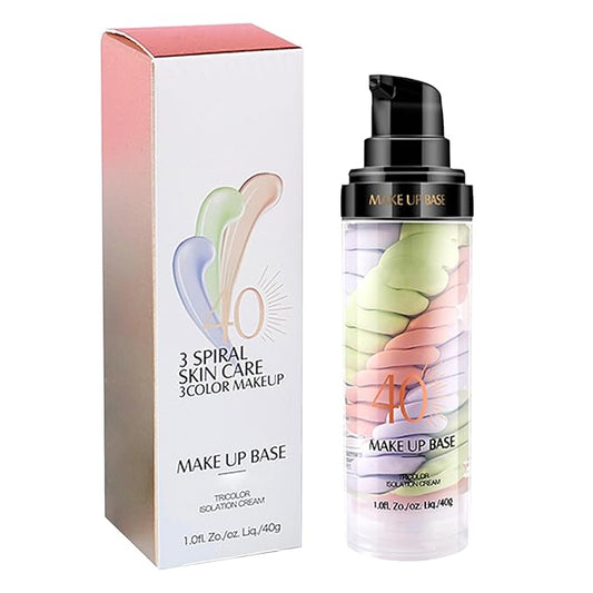 TBTFW 3 In 1 Primer for Face Before Makeup, One Step Color Corrector, Oil Control Waterproof & Sweat-Proof, Suitable for All Skin Types