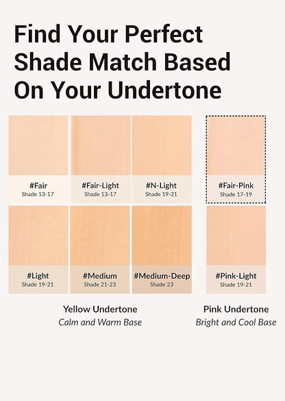 [JUNGSAEMMOOL OFFICIAL] Essential Skin Nuder Cushion (Fair Pink) | Refill | Natural Finish | Buildable Coverage | Makeup Artist Brand