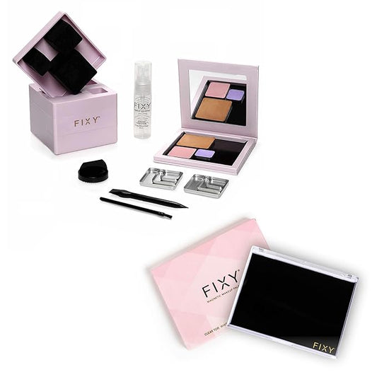 FIXY Repair Kit Repressing tool for Eyeshadow, Blush, & Highligher Square Pans + FIXY Small Empty Palette