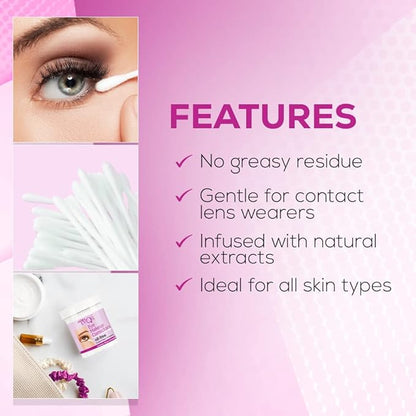 Andrea Eyeq's Oil-free Eye Make-up Correctors Pre-moistened Swabs, 50 Count (Pack of 2)
