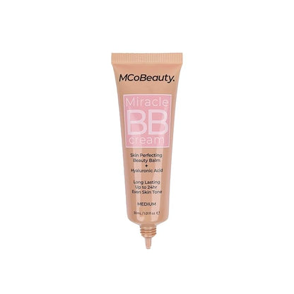 MCoBeauty Miracle BB Cream, Medium, Skin-Perfecting Coverage for Effortless Beauty, Vegan, Cruelty Free Cosmetics