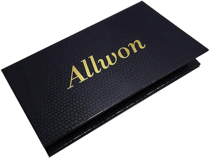 Allwon Magnetic Palette Empty Eyeshadow Makeup Palette with Shatterproof Mirror for Eyeshadow Lipstick Blush Powder (Black)