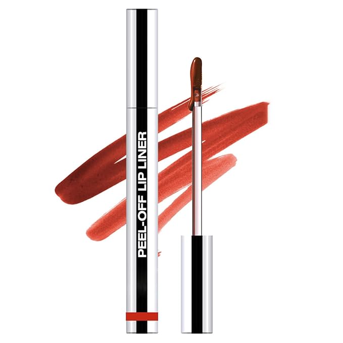 EMRYNE Matte Liquid Lip Gloss Stain - Emryne Lip Stain Peel Off, Orange Lip Stain, Moisturizing Long Lasting & Waterproof Transfer-Proof Lip Liner (#07, 1 Ounce (Pack of 1))