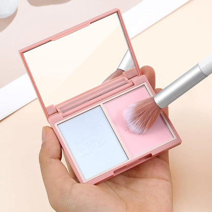 Boobeen Highlighter Contour Makeup Palette Face Matte Bronzer Powder, Compact Contouring Blush for Cheeks, Natural Long Lasting with Brush (01#)