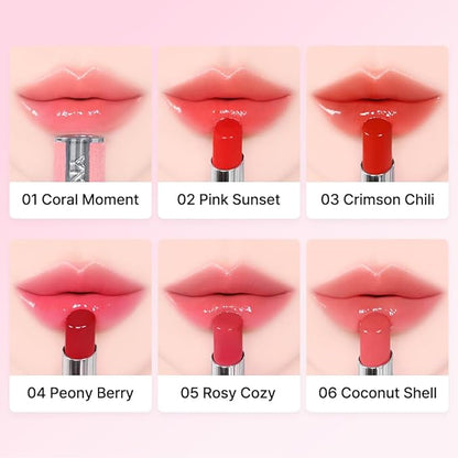 YNM Candy Gloss Balm (06 COCONUT SHELL, 3g) (+9 colors) K-beauty, Tinted, Color Lipstick Balm, Glossy, Moisture, korean, Jelly lips, Non-Sticky and Long-lasting