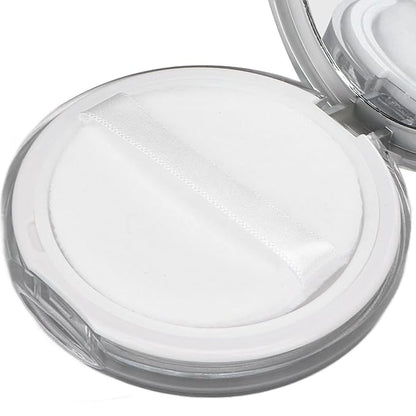 3g Empty Powder Box, Refillable Loose Portable Makeup Setting Blush Case Container with Puff Holder Compact Slim Mirror and Elasticated Net Sifter Mini No Leaks Set