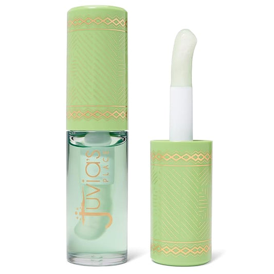 Juvia's Place Magic Lip Oil - Honeydew - Smooth, Hydrating with Vitamin E for Soft, Glossy, Juicy Lips - Infused with Fruit Extracts - Tinted, Shimmering, Lightweight & Non-sticky Lip Oil for Summer