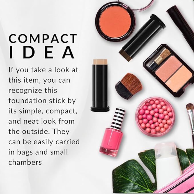 Base Strokes Crème Foundation Stick by Flori Roberts, Full Coverage for Women of Color or Deeper Skin Tones, Long Lasting Makeup, Natural Finish, Complexion Concealer & Corrector