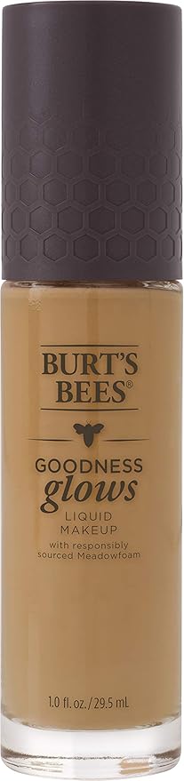 Burts Bees Goodness Glows Liquid Foundation, Pecan, 1.0 oz, Pack of 2