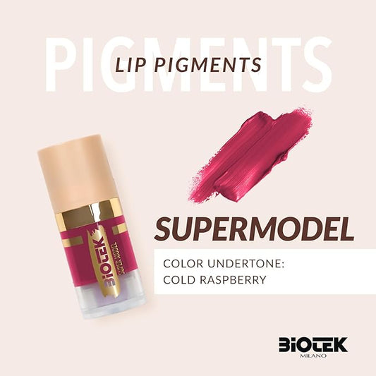 Biotek Lip Pigment for Permanent Makeup - Raspberry Color for Lip - Made in Italy - Supermodel 0,24 fl.oz.