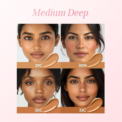 milktouch Cushion Foundation, 24H Flawless Skin, Radiant Shine, No Oxidation, Long-Lasting, Non-Creasing, 60% Hydrating Skincare Infused Korean Foundation, Valentines Gifts (30C Toffee)