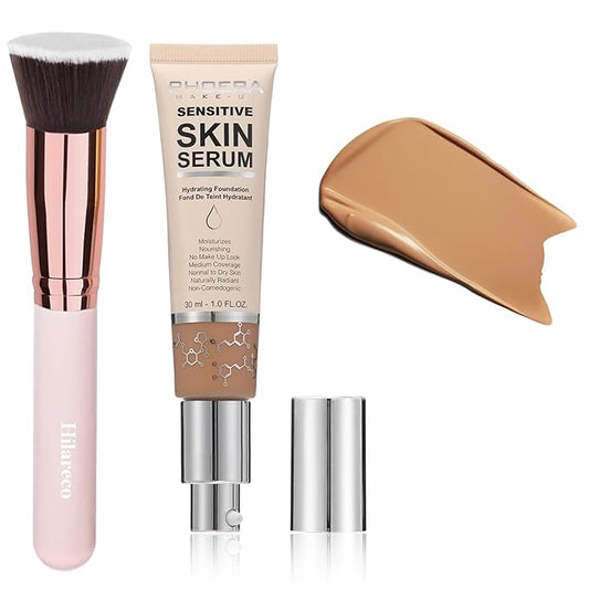 2024 New PHOERA Foundation Makeup for Mature Skin, Wrinkles Matte Natural Finish for a Flawless Complexion (N04 Sand)