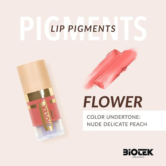Biotek Lip Pigment for Permanent Makeup - Pink Peach Color for Lip - Made in Italy - Flower 0,24 fl.oz.