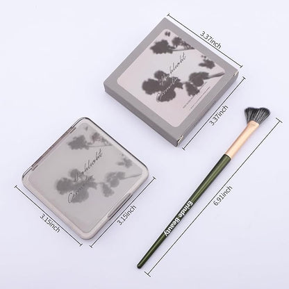 Erinde Contour Highlighter Face Sculpting Palette with Mirror, Shimmer Matte Finish, Long-lasting Smooth Pressed Powder Makeup for Cool Toned Skin, 01 Cool Brown contour