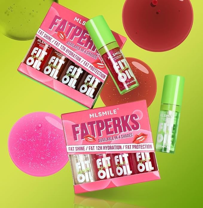 4 Colors Lip Oil Lip Glaze, Hydrating Lip Glow Oil Fit Oil Lip Care, Shiny Transparent Lip Gloss Plumping,Long Lasting Nourishing Non-sticky Fresh Clear Smooth Lip Care Product-Set A