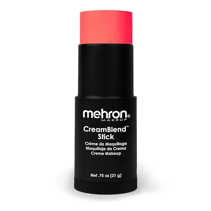 Mehron Makeup CreamBlend Stick | Face Paint, Body Paint, & Foundation Cream Makeup | Perfect for Halloween .75 oz (21 g) (Auguste)