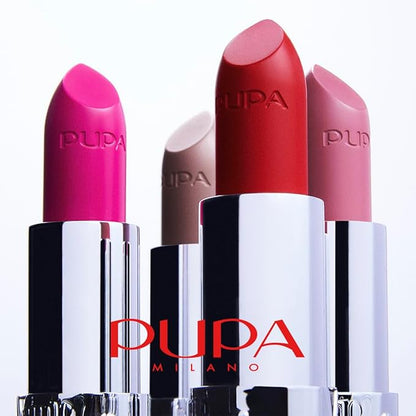 Pupa Milano Vamp! Extreme Colour Lipstick With Plumping Treatment - For Fuller, Defined Lips - Adds Incredible, Deep Color To Lips - Soft Texture Adheres Perfectly - 206 Toasted Rose - 0.123 Oz