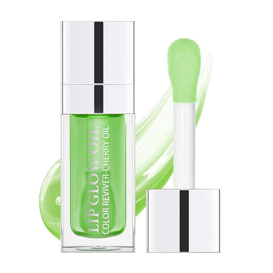 MAEPEOR Hydrating Lip Glow Oil 10 Colors Moisturizing Lip Oil Gloss Non-sticky Transparent Lip Gloss Long Lasting Nourishing Tinted Lip Balm with Big Brush Head (IColors 16)