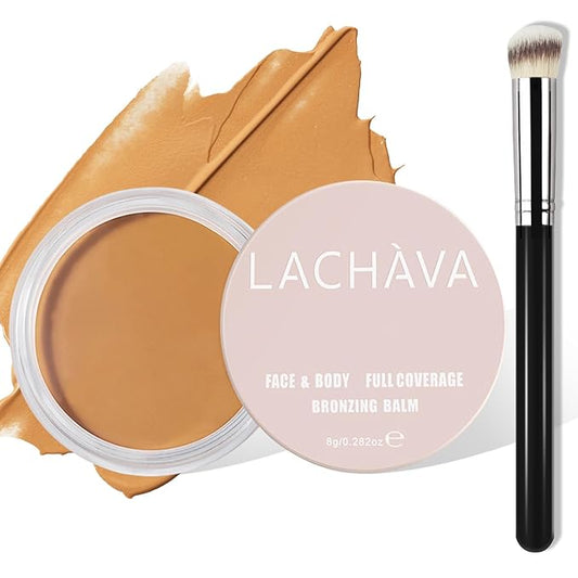 Full Coverage Cream Concealer Kit with Brush - Hydrating Waterproof Under-Eye Concealer for Concealing Dark Circles, Acne, Blemishes, Pores, and Spots (#07)