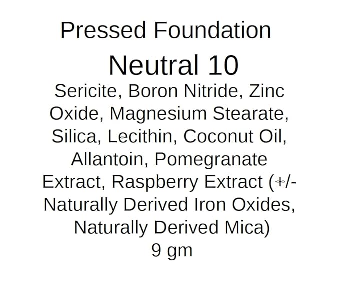 Pressed Foundation, Lightweight Makeup (Neutral No. 10)