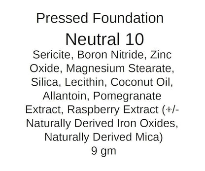 Pressed Foundation, Lightweight Makeup (Neutral No. 10)