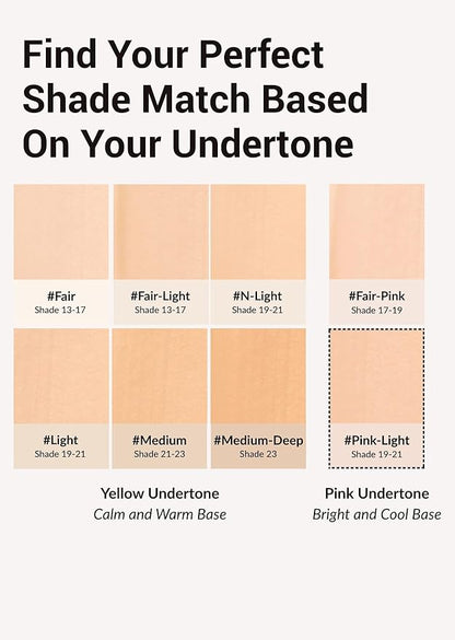 [JUNGSAEMMOOL OFFICIAL] Essential Skin Nuder Cushion (Pink Light) | Refill | Natural Finish | Buildable Coverage | Makeup Artist Brand