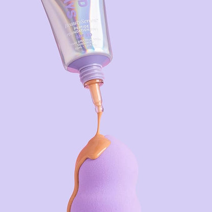 Naked Sundays BeautyScreen™ SPF 50 Mineral Peptide Foundation Tint – 2-in-1 Skin Tint & Mineral Sunscreen | Radiant, Buildable Coverage, Acne-Safe, Infused with Peptides (10 Deep Neutral, 1.01 oz)