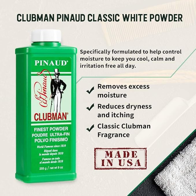 Pinaud Clubman Powder 9 oz (Pack of 7)